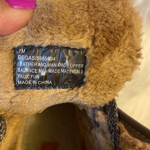 The Original Leather Sporto Genuine Duck with Faux Fur Boots size 7 - Picture 9 of 9